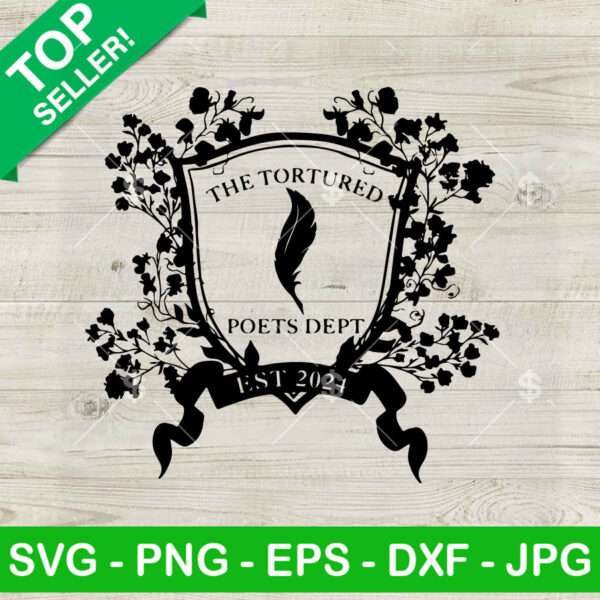 Taylor Swift's The Tortured Poets Dept SVG