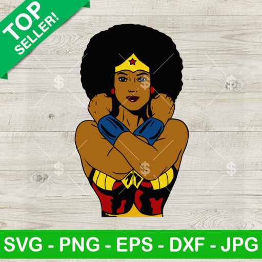 Black Wonder Woman Svg