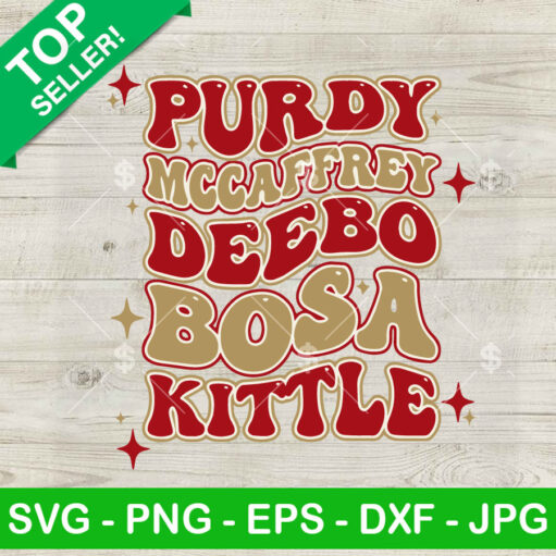 Purdy Deebo Bosa Kittle SVG