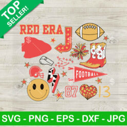 Kansas City Chiefs Football Red Era SVG