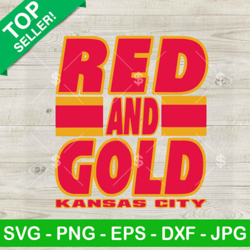 Red And Gold Kansas City Svg