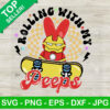 Rolling With My Peeps Iron Man Easter Day SVG