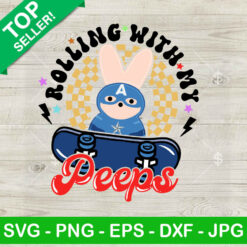 Rolling With My Peeps Captain America SVG