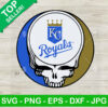 Kansas City Royals Grateful Dead Skull SVG