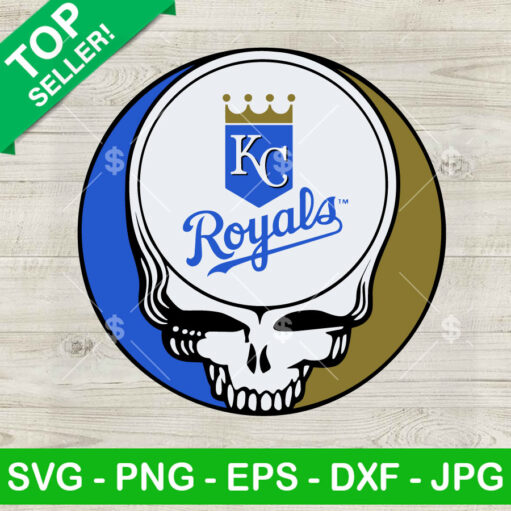 Kansas City Royals Grateful Dead Skull Svg