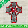 49ers Celtic Cross SVG
