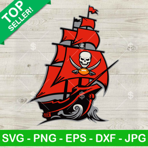 Tampa Bay Buccaneers Ship Logo SVG