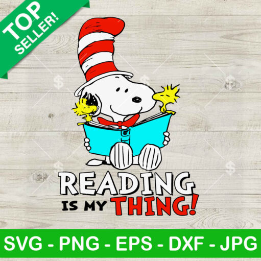 Dr Seuss Reading Is My Thing Svg