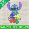 Stitch Bekind Autism Puzzle Piece SVG