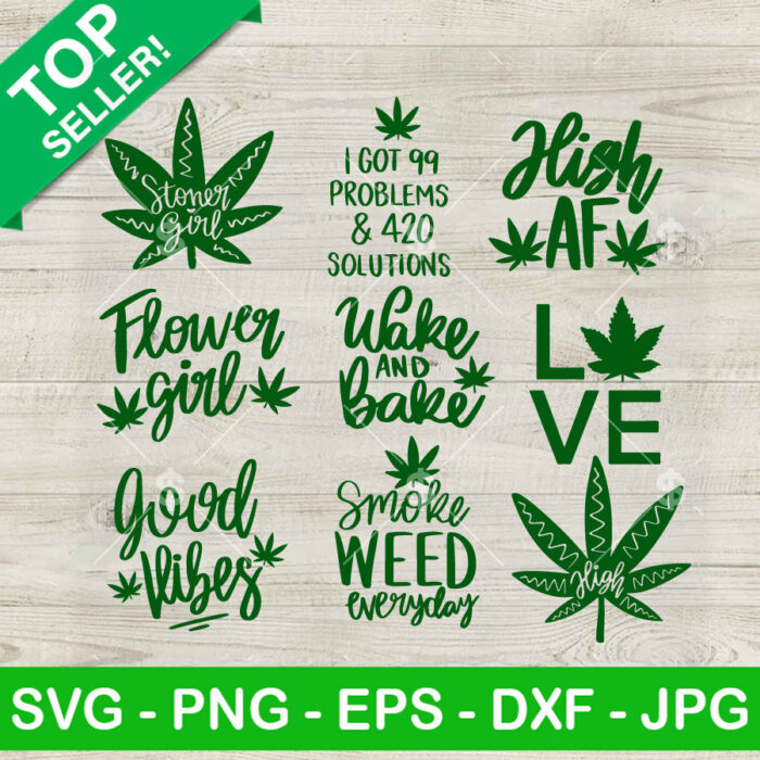Girly Weed SVG Bundle