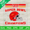 Super Bowl Champions KC Chiefs Football SVG
