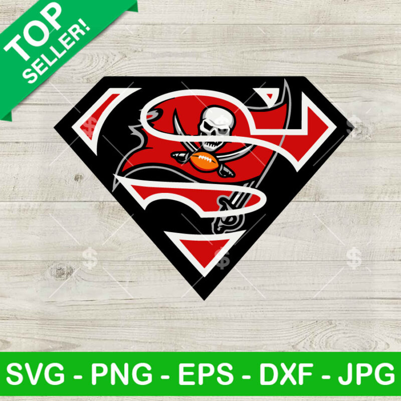 Tampa Bay Buccaneers Superman Logo SVG