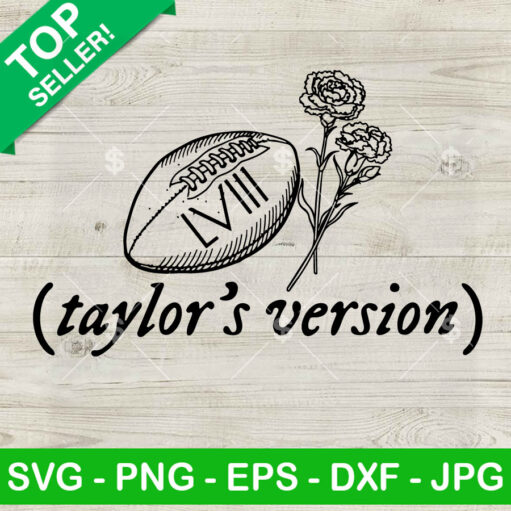 Taylor's Version Super Bowl LVIII SVG