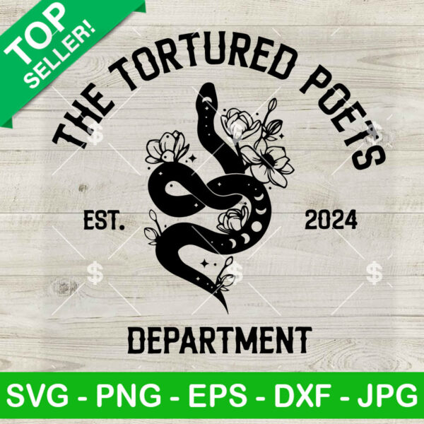 The Tortured Poets Department Est 2024 SVG, Taylor Swift TTPD Album SVG, The Tortured Poets Department Album SVG, Swiftie SVG PNG DXF EPS