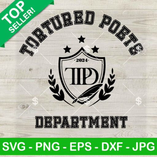 The Tortured Poets Department Album SVG