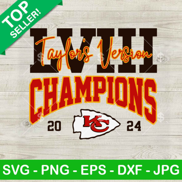 LVIII Super Bowl Champions Taylor Version SVG
