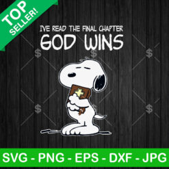 Snoopy I've Read The God Win SVG