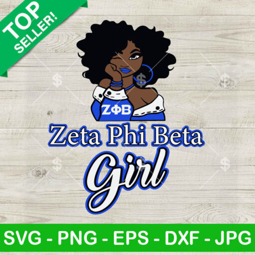 Zeta Phi Beta Girl SVG