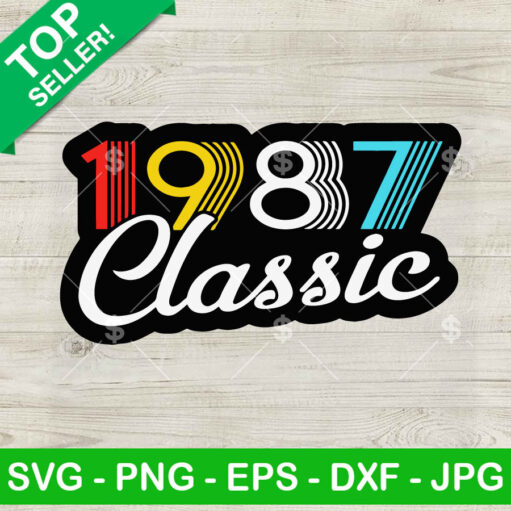 Vintage 1987 Classic SVG