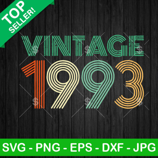 Vintage 1993 Birthday SVG