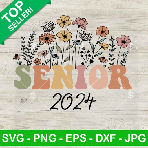 Senior 2024 Vintage Floral Svg