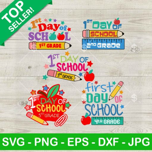 1St Day Of School Svg