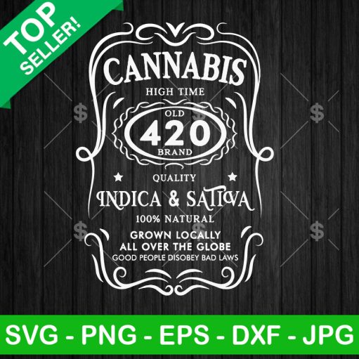 Cannabis High Time 420 No Brand Svg