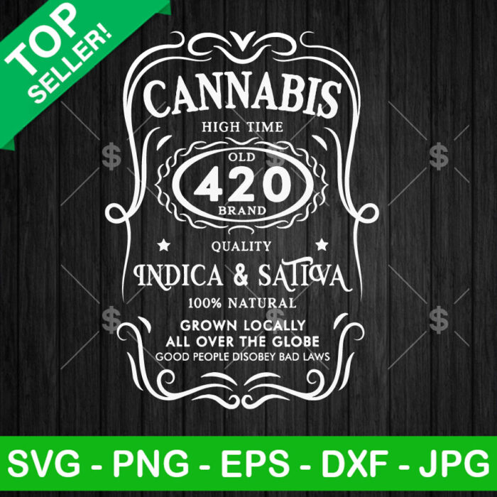 Cannabis High Time 420 No Brand SVG