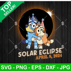 Bluey Bingo Total Solar Eclipse 2024 SVG