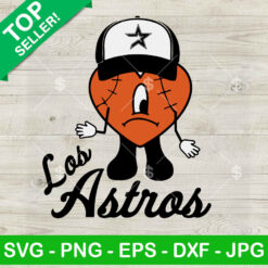 Bad Bunny Sad Heart Houston Astros SVG