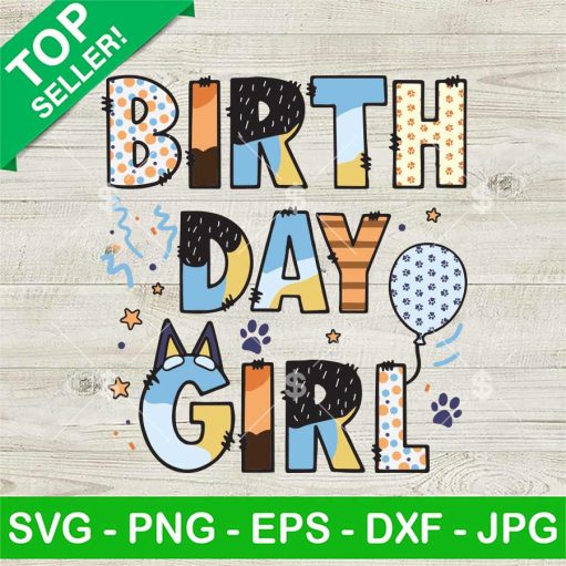 Bluey Bingo 1st Birthday Girl SVG, Bluey Birthday SVG, Bluey Dog ...