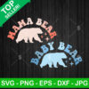 Mama Bear Baby Bear SVG