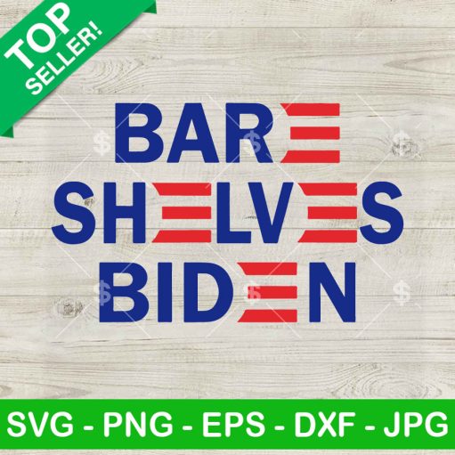 Bare Shelves Biden SVG