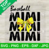 Baseball Mimi Sport Bow SVG