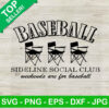 Baseball Sideline Social Club SVG