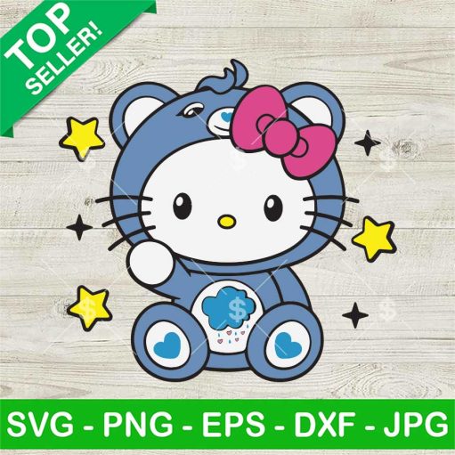 Hello Kitty Grumpy Bear Svg