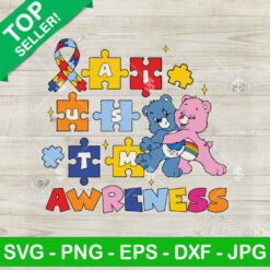 Care Bears Autism Awareness SVG, Autism Puzzple Pieces SVG, Autism Bears SVG Cricut PNG DXF EPS