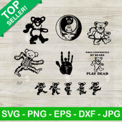 Skeleton GrateFul Dead SVG Bundle