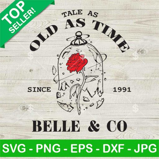 Tale As Old As Time Belle And Co Svg