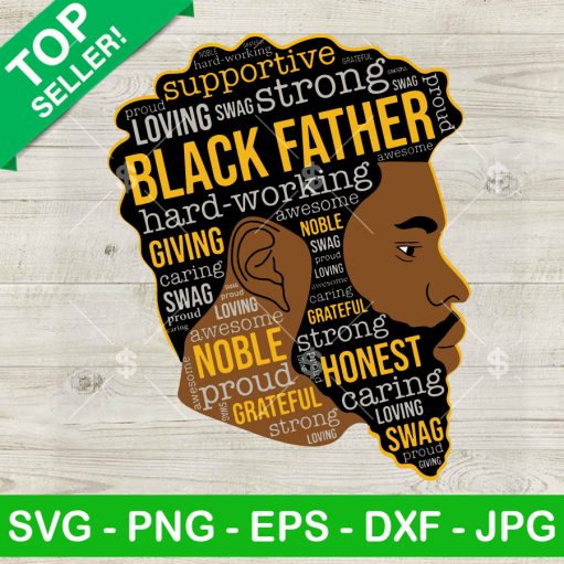 Black Father African Man Svg