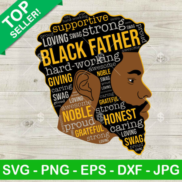Black Father African Man SVG