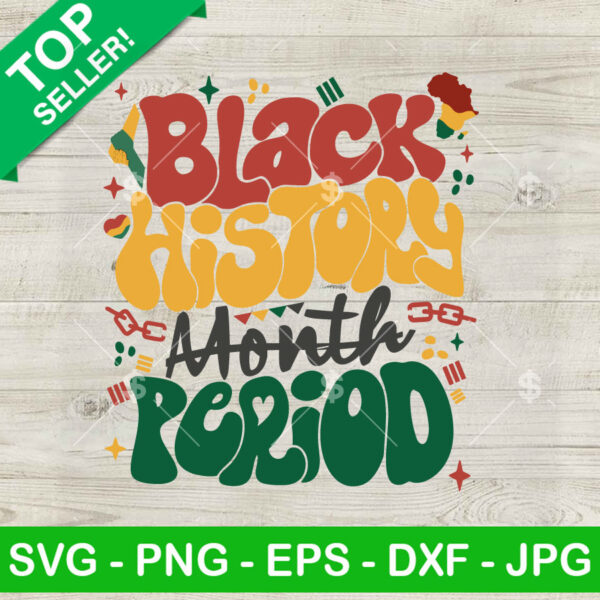 Black History Month Period SVG