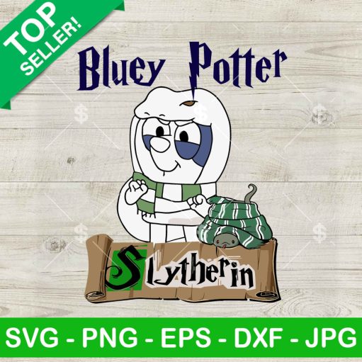 Bluey Potter Slytherin Svg