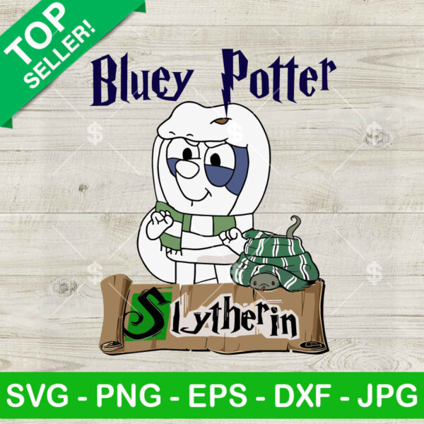 Bluey Potter Slytherin SVG