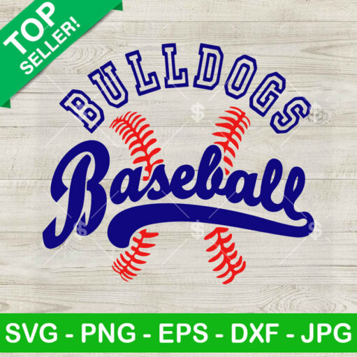 Bulldogs Baseball SVG