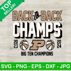 Back to back champs Big ten Champions SVG