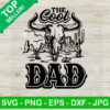 The Cool Dad Skull Bull SVG