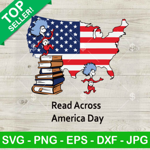 Thing 1 Thing 2 American Flag SVG