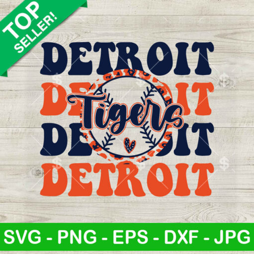 Detroit Tigers Baseball Team MLB SVG