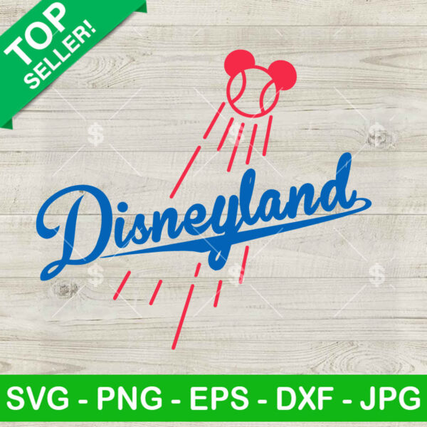 Disneyland LA Dodgers Mickey SVG